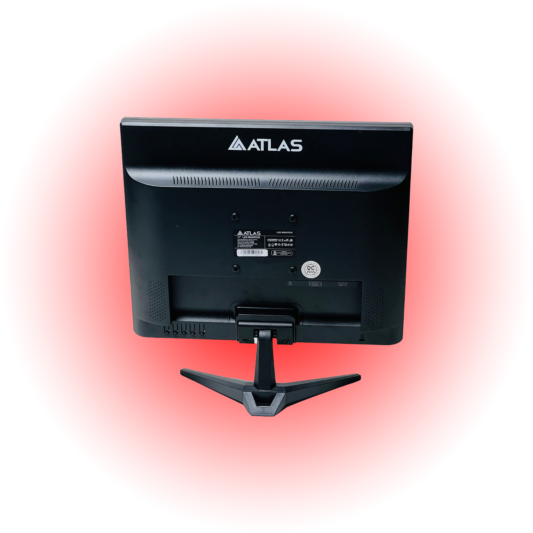 ATLAS 17 Inch Square LED Monitor - Detail View ATLAS 17 Inch Square LED Monitor - Detail View