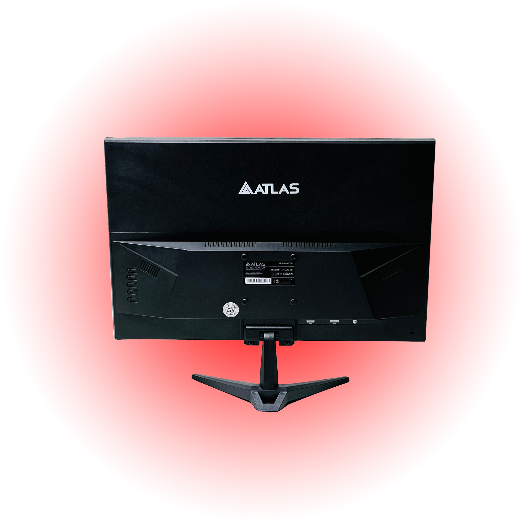 ATLAS 22" HD LED Monitor - Angle View ATLAS 22" HD LED Monitor - Angle View